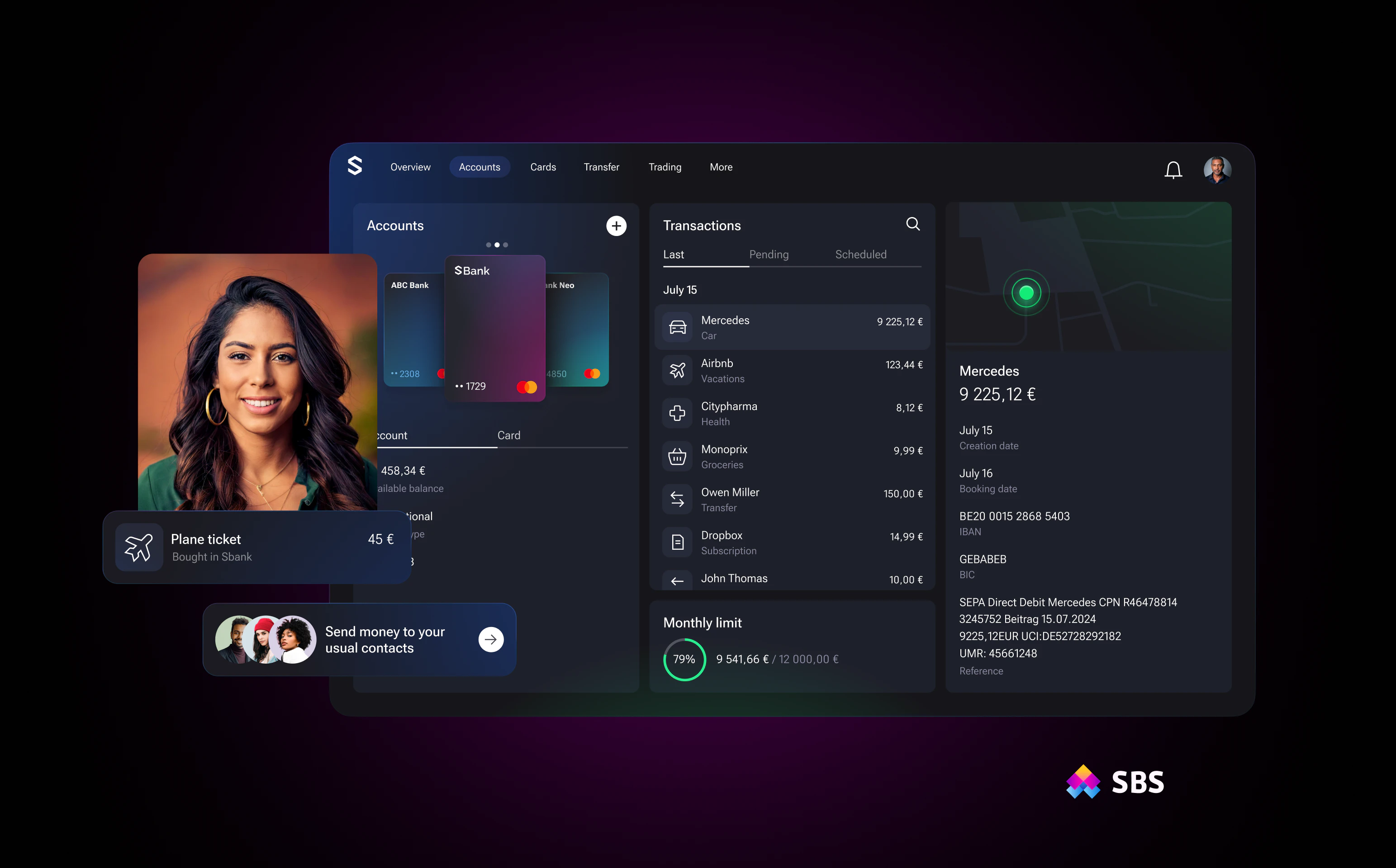 screenshot of SBP Payments & Cards